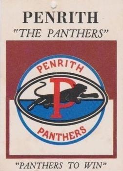 1968 Scanlens Series 2 - Team Emblems #NNO Penrith Panthers Front